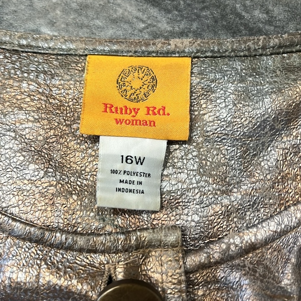 Ruby Rd. Silver Buttoned Relaxed Jacket - image 6